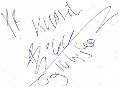 mon autographe.
